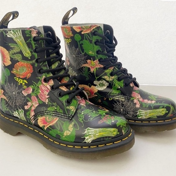 🍃 Like new! Dr. Martens 1460 Wild Botanics Boots 37 - Picture 2 of 7